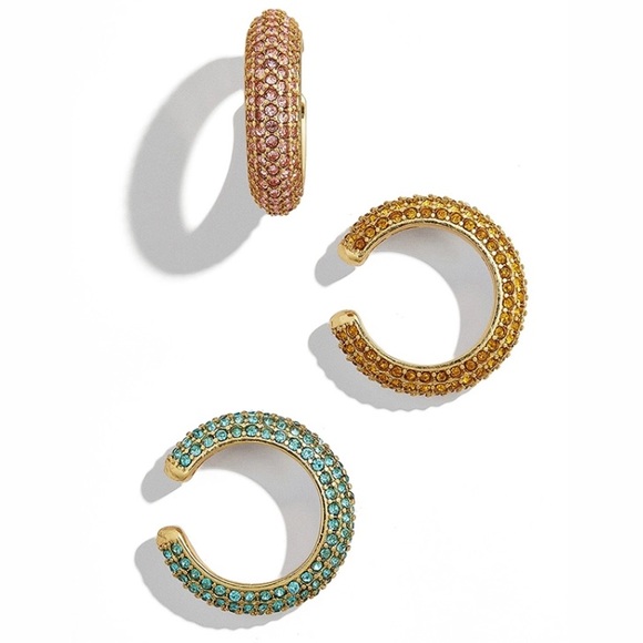 BaubleBar Jewelry - 💎 2/$24 Blue Pave Crystal Ear Cuff 💎